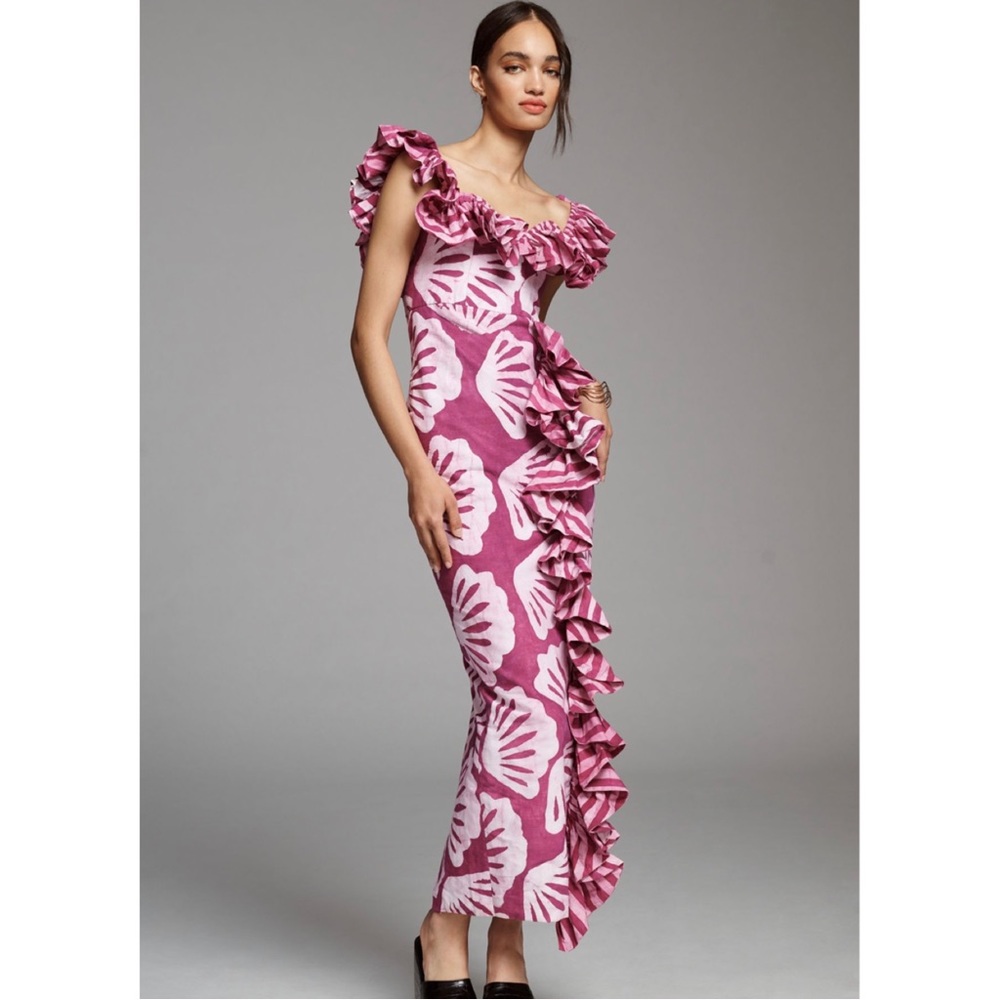 SIKA KC Off-the-Shoulder Ruffle Dress